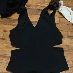 American Eagle Outfitters Black Sleeveless Jumpsuit